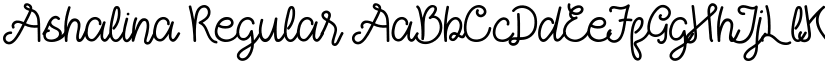 Ashalina Regular font