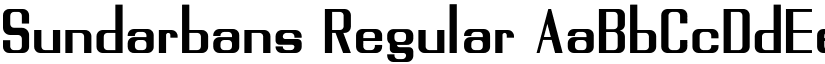 Sundarbans Regular font