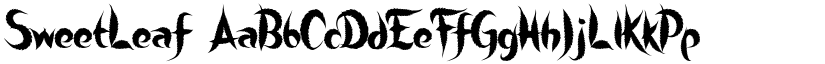 SweetLeaf font