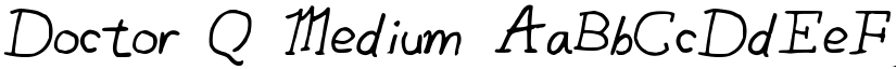 Doctor_Q Medium font