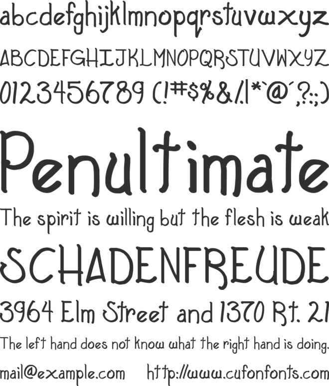 Tale Crafter font preview