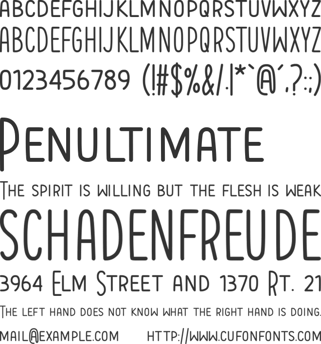 Im Spiegelland font preview