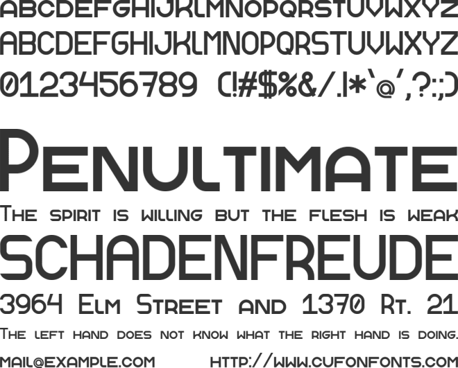 Anderson font preview