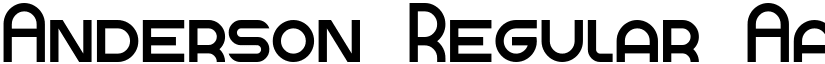 Anderson Regular font