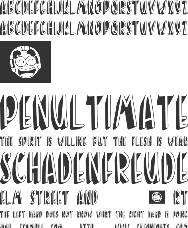 BANDA NEIRA font preview