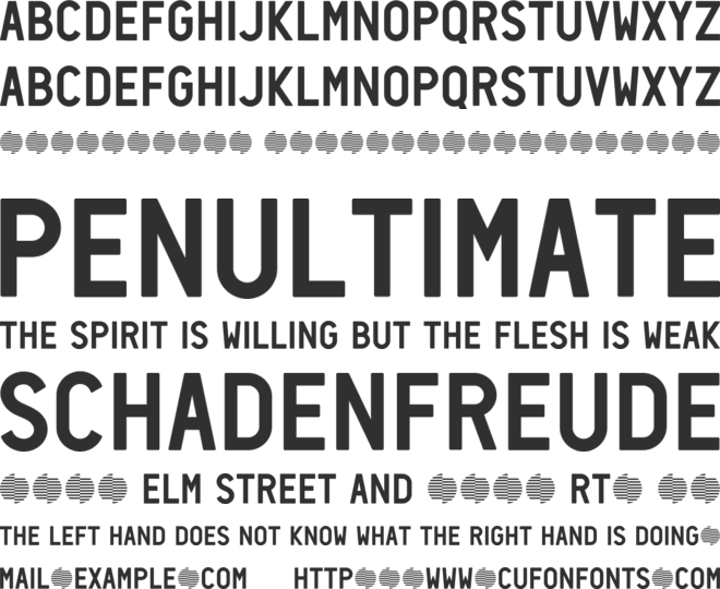 Neozoic Trial font preview