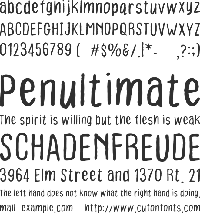 Bad Ink font preview