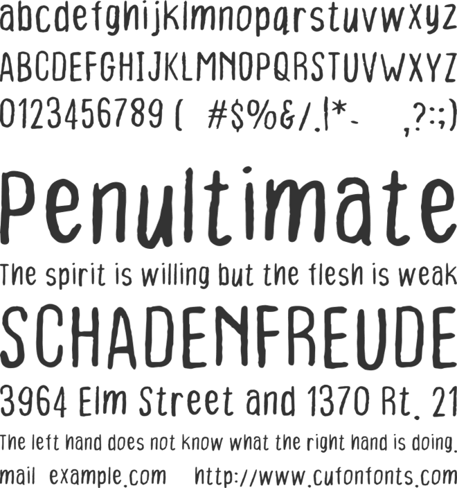 Bad Ink font preview