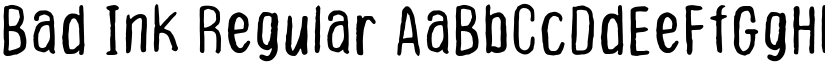 Bad Ink Regular font