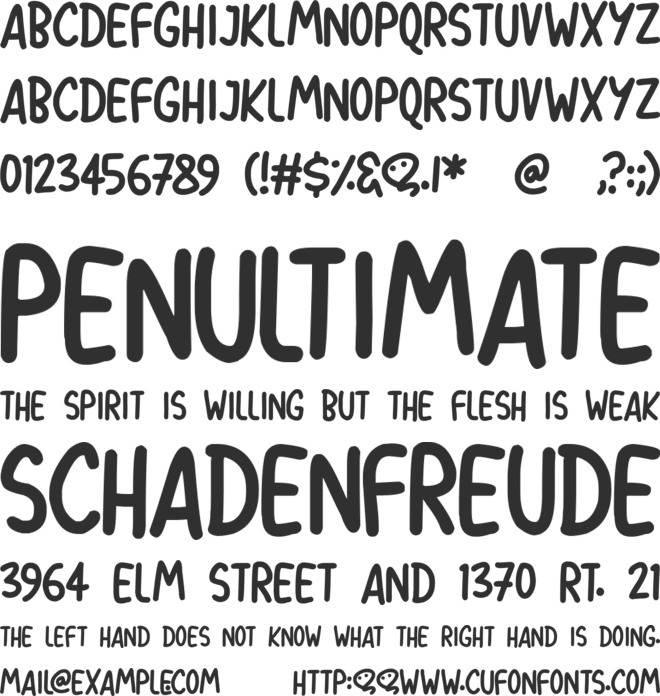 Balloon Pops font preview