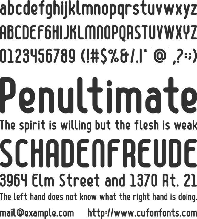 boldyear font preview