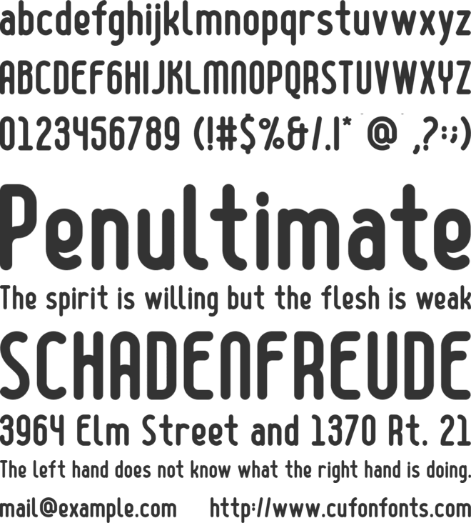 boldyear font preview