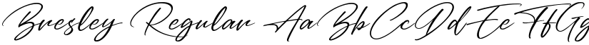 Bresley Regular font