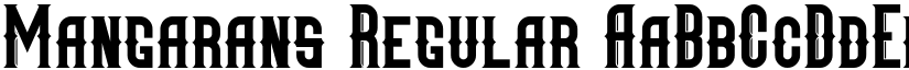 Mangarans Regular font