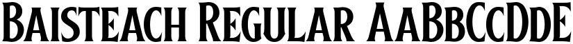 Baisteach Regular font
