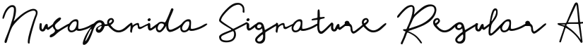 Nusapenida Signature font download
