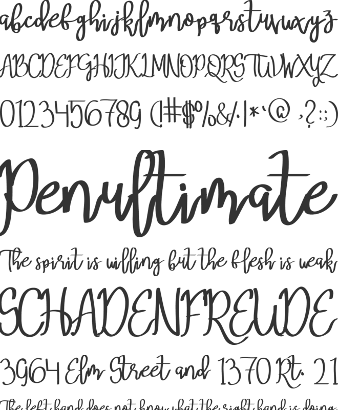 Mery Qolby font preview