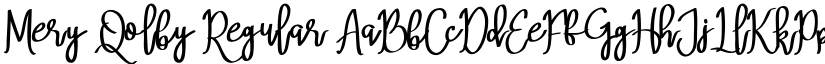 Mery Qolby Regular font