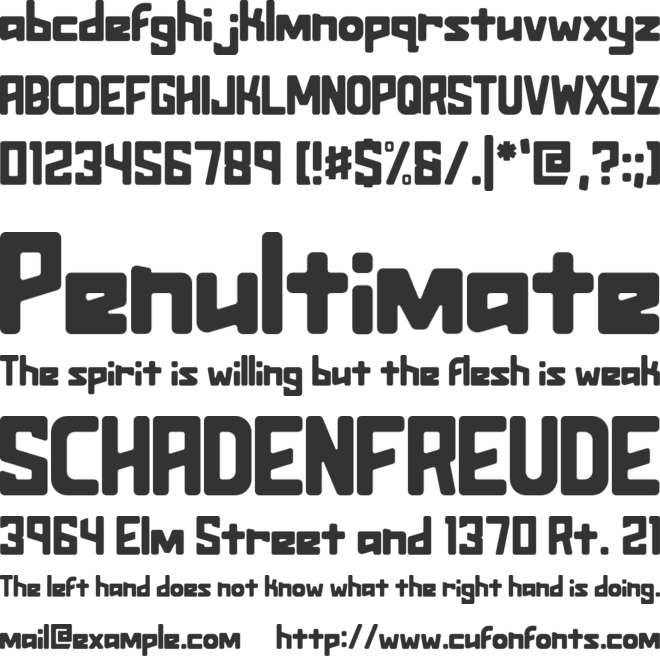 Assurant font preview