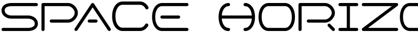 Space Horizon Regular font