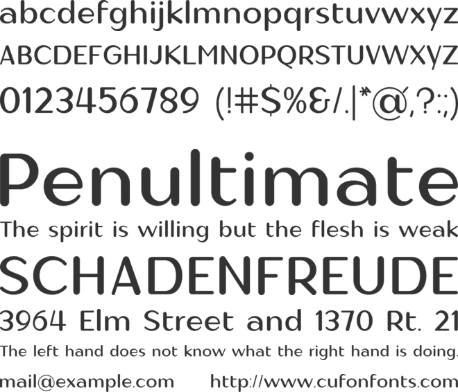 Thanmon font preview