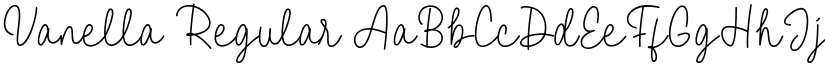 Vanella Regular font