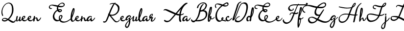 Queen Elena Regular font