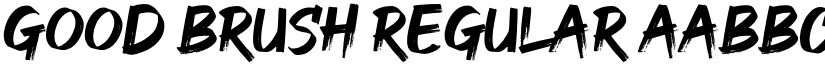 GOOD BRUSH Regular font