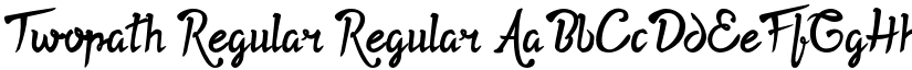 Twopath Regular Regular font