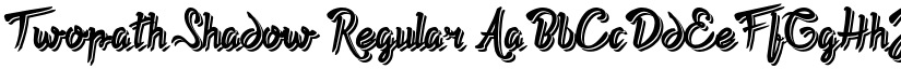 Twopath Shadow Regular font