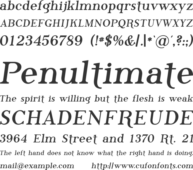 Phosphorus Bromide font preview