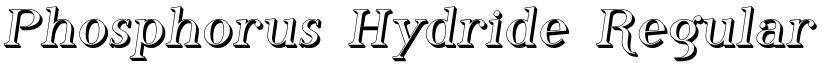 Phosphorus Hydride Regular font