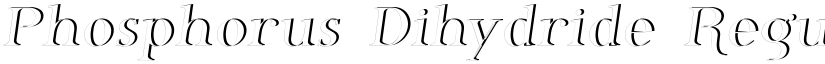Phosphorus Dihydride Regular font