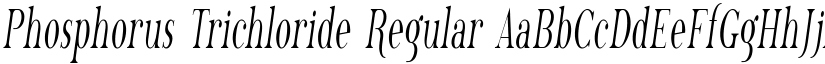 Phosphorus Trichloride Regular font