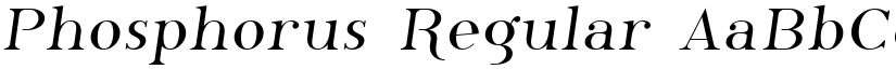 Phosphorus Regular font