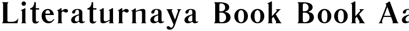Literaturnaya Book Book font
