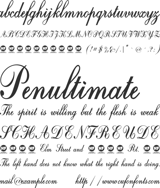 Crystal symphony  Personal use only font preview