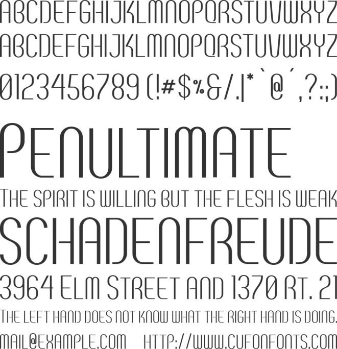 Breve SC font preview