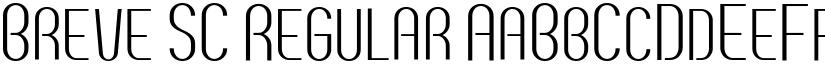 Breve SC Regular font