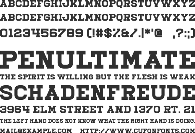 Illiead font preview
