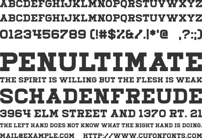 Illiead font preview