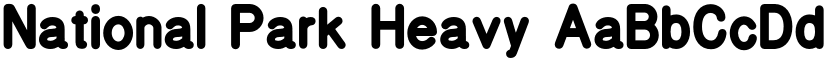National Park Heavy font