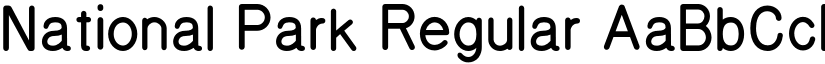 National Park Regular font