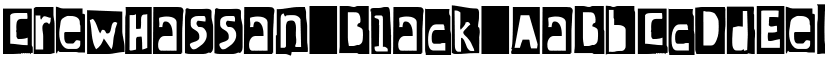 CrewHassan Black font