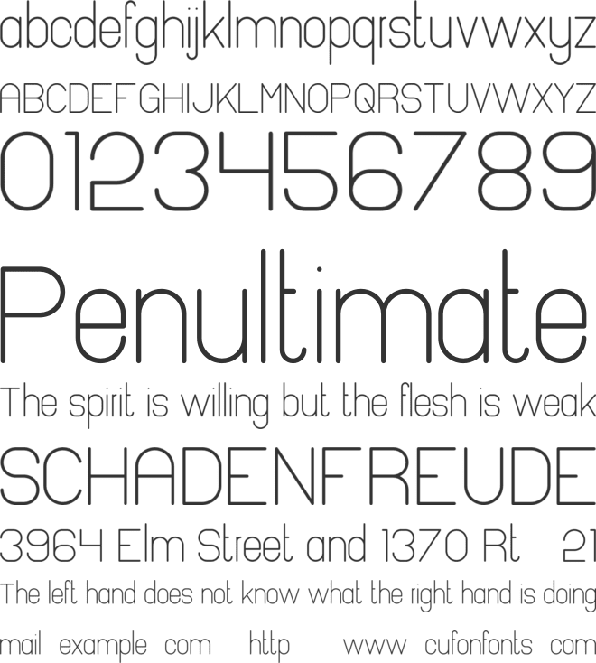 Pinchik font preview