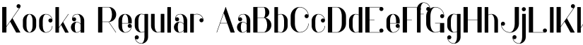 Kocka Regular font