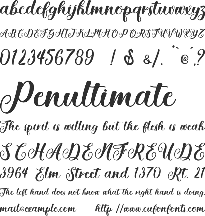 Getsu Magic - Personal Use font preview