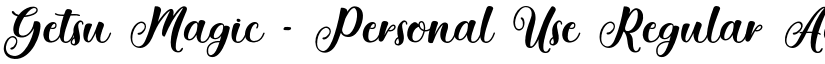 Getsu Magic - Personal Use font download