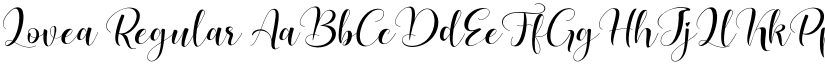 Lovea Regular font