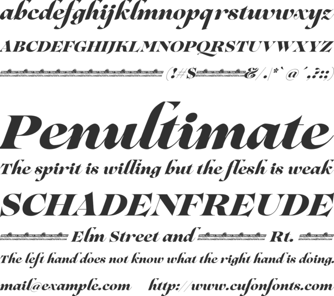 Lovelace Script Trial font preview